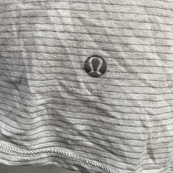 Lululemon Small Gray with Blue/Gray Split Back Running Yoga Fitness Tank Top. - Picture 5 of 7